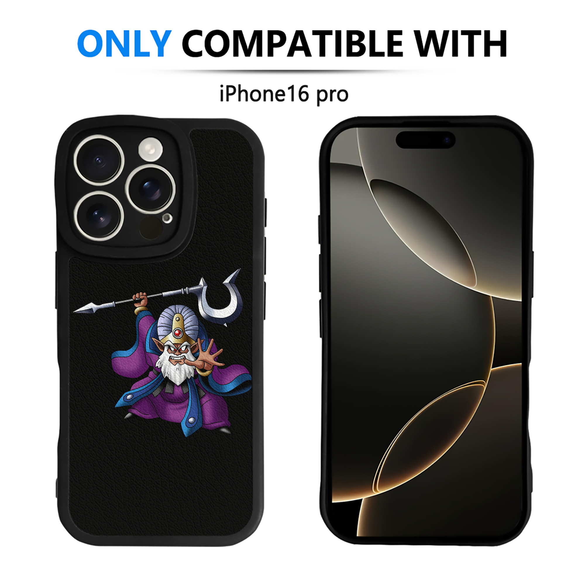 （画像用） ドラゴンクエスト Doragon Kuesuto Dragon Quest 【iPhone 16シリーズ対応】シリコンスマホケース（レザー調） 材質：シリコン